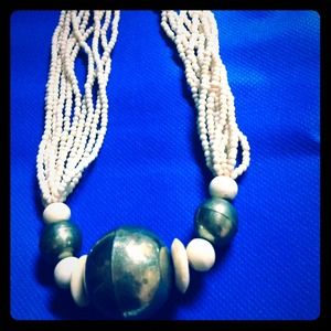 Bold beaded necklace