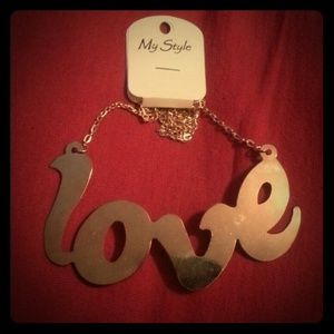 Large LOVE Necklace