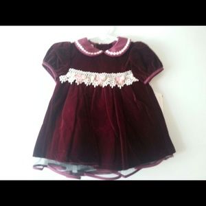 Bonnie Baby Burgundy Dress