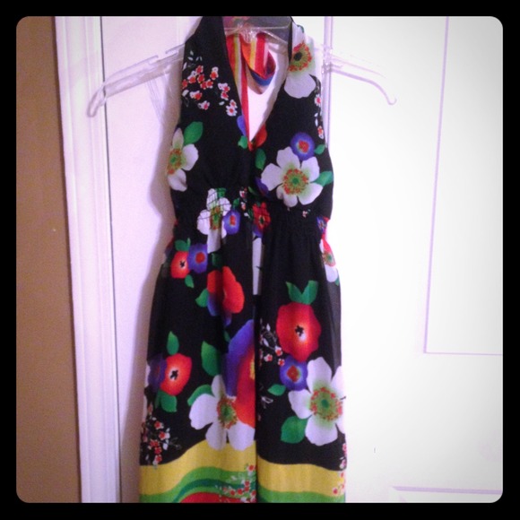 Forever 21 floral halter top dress