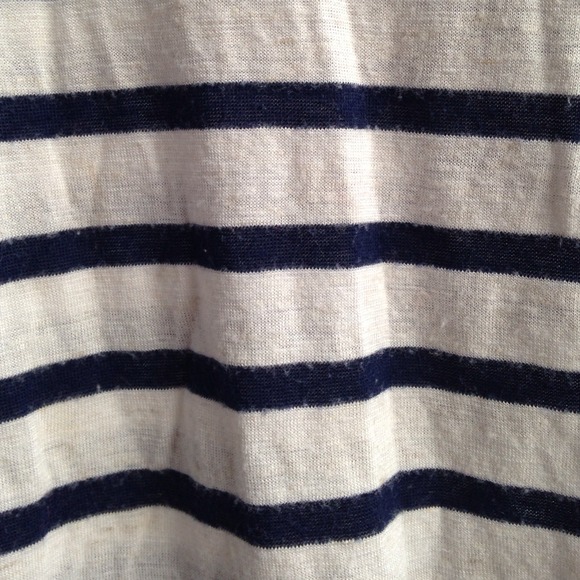 Blue stripe top! REVERSIBLE! - Picture 4 of 4