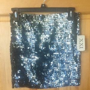 Sequin mini skirt