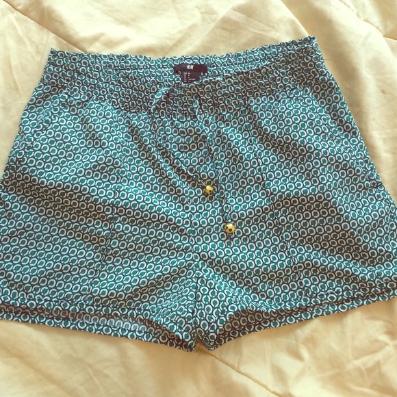 Paisley Print Shorts