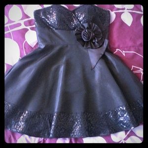 Black David's Bridal formal dress