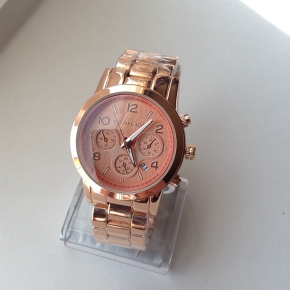 Rosegold Mk watch