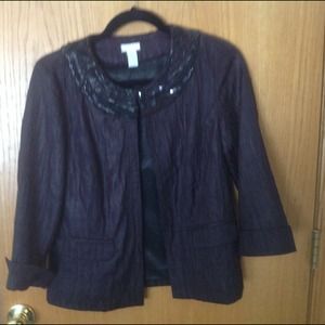 Chico's embellished jacket-size 0