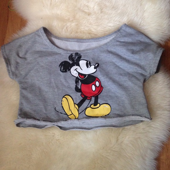 Cropped Mickey Mouse top