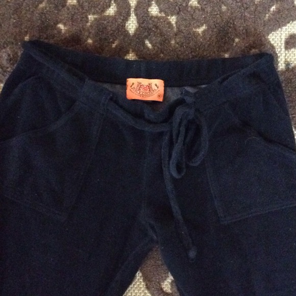 Juicy Couture Black Velour Sweatpants