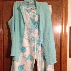Summer crop pants outfit