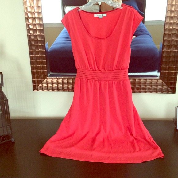 Coral dress