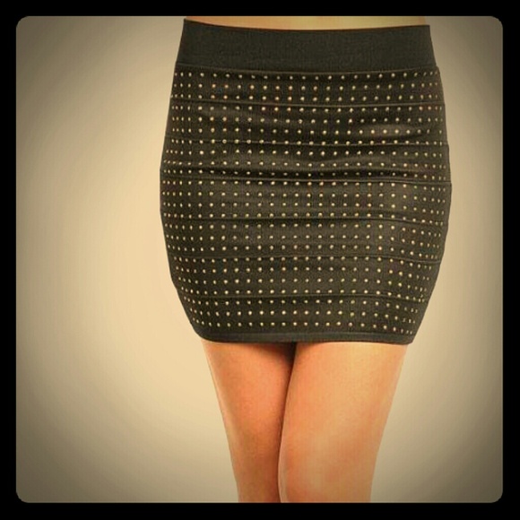 PRICE REDUCED Black bandage skirt