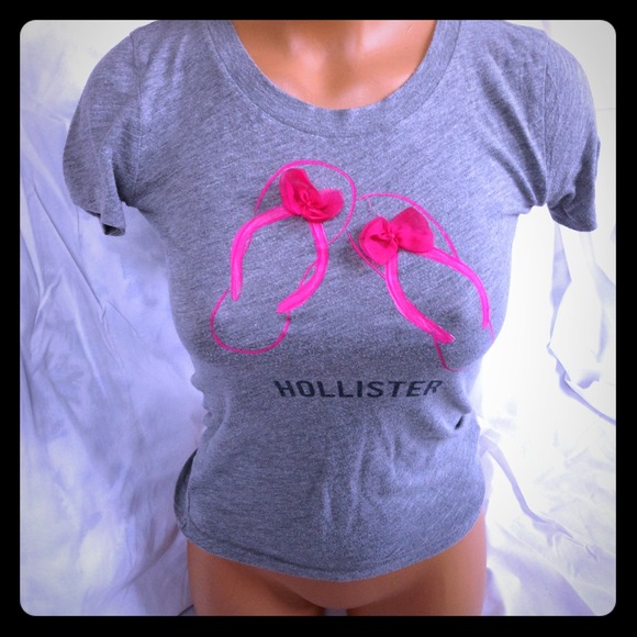 Hollister flip flop tshirt