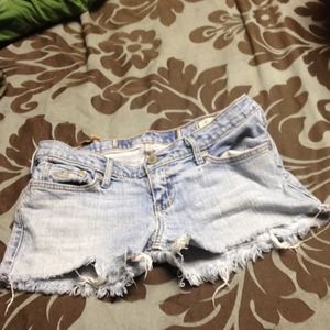 Hollister Cali flare cut off shorts