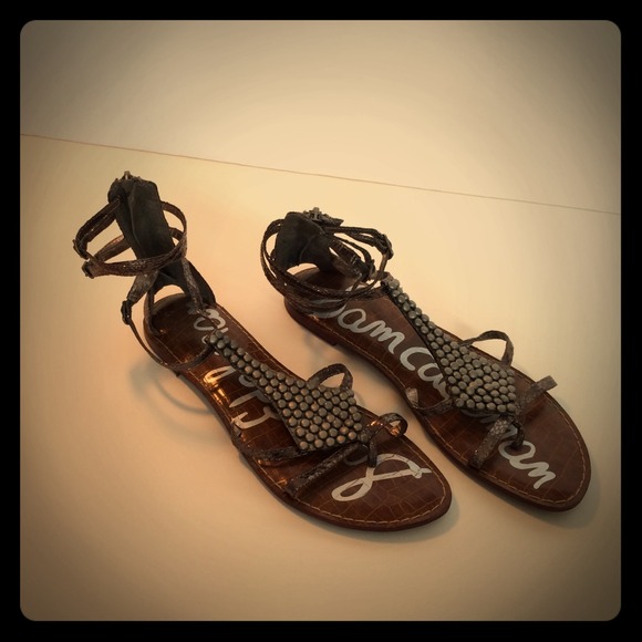 Sam Edelman metallic gladiator sandal