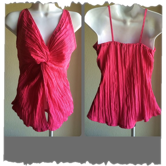 pierre Cardin Tops - 💛Pierre Cardin Hot Pink Top M💛
