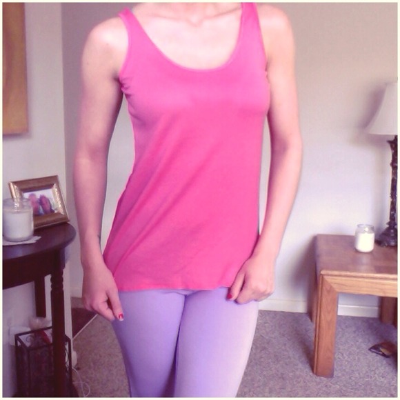 Bright Coral Open Back Top - Picture 2 of 2