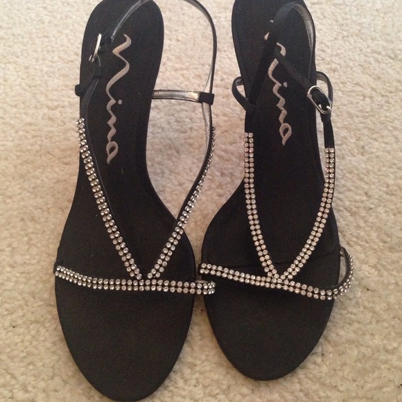 REDUCED! Rhinestone sandals