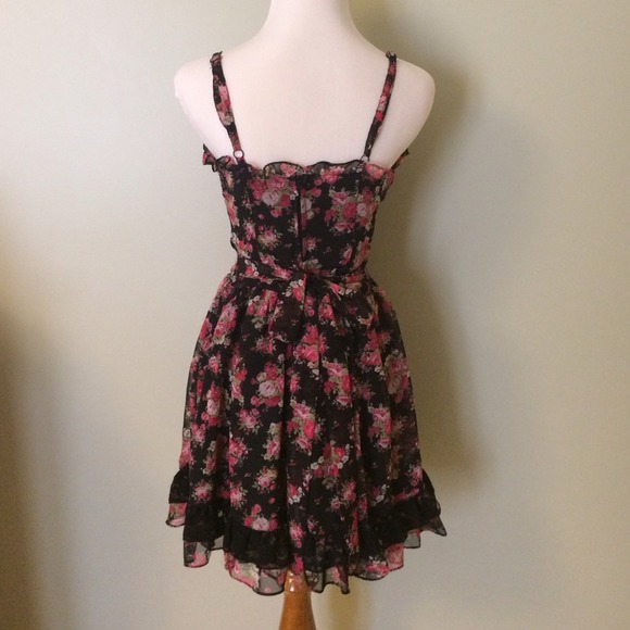 Floral printed skater dress - Picture 2 of 2