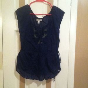 Abercrombie navy blouse