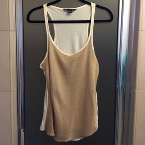 Gold Armani Exchange Tank Top