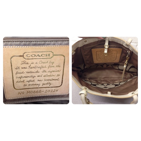 🎀SOLD🎀Coach Signature Print Tote - Picture 3 of 4