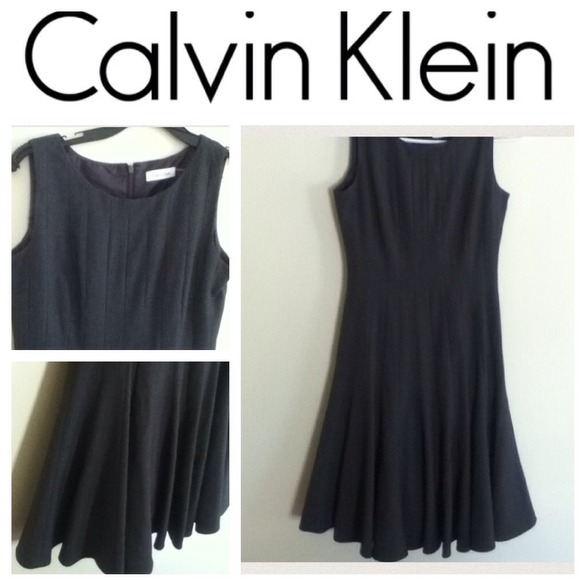 Calvin Klein Dresses & Skirts - HP 6/8 Calvin Klein lined grey dress
