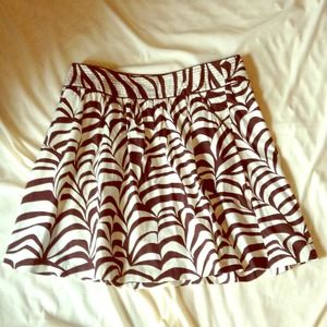 Brown Zebra Skirt