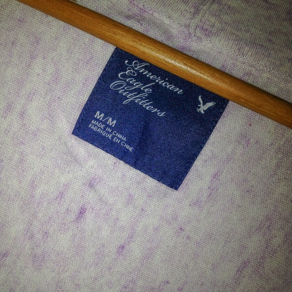 🔰SOLD🔰 AEO Purple Batwing 3/4 Sleeve Cardigan - Picture 3 of 3