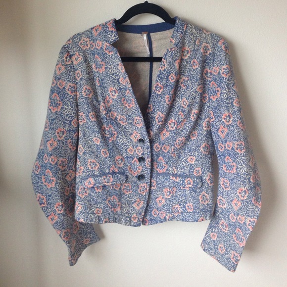 Free people floral blazer