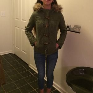 Abercrombie Kids faux fur jacket