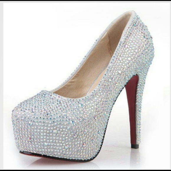 Rhinestone Red Bottom Pumps