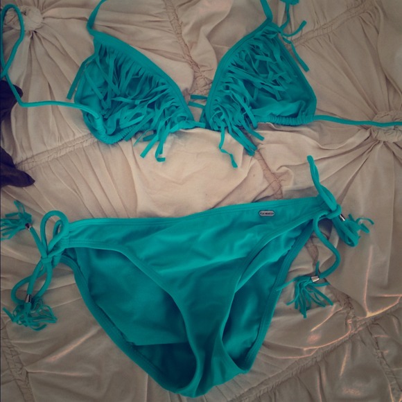LA Hearts bikini NWOT Top L Bottom M