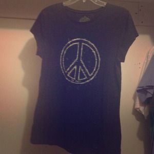 Black soft t shirt peace!!!