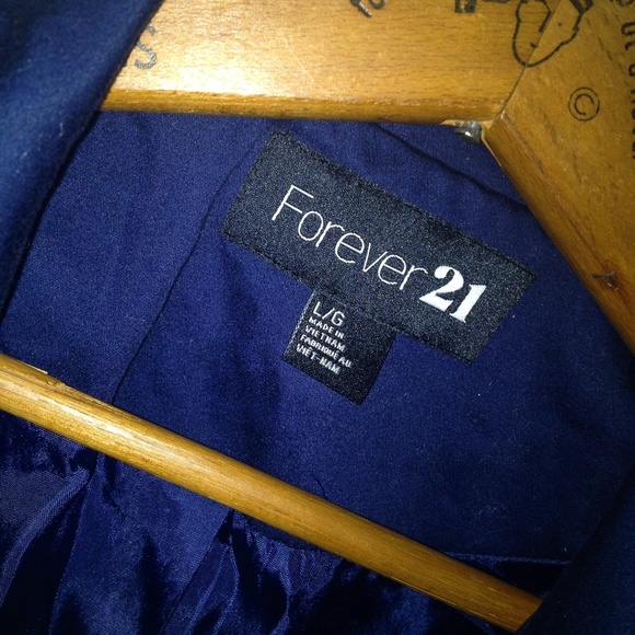 🔰SOLD🔰 {forever 21} Navy Blue Blazer - Picture 3 of 3