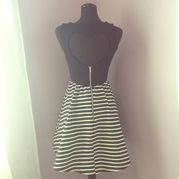 Cut out heart dress