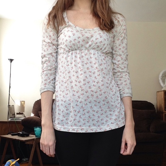 Floral long sleeve top