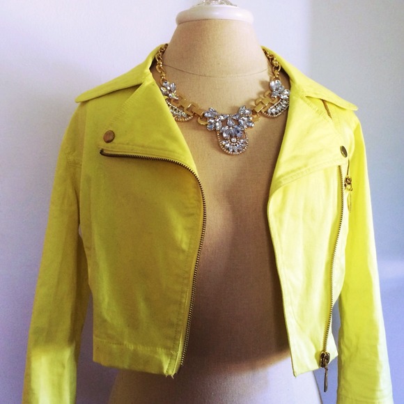 Neon Forever 21 crop jacket