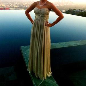 BCBG gold gown! Worn once!