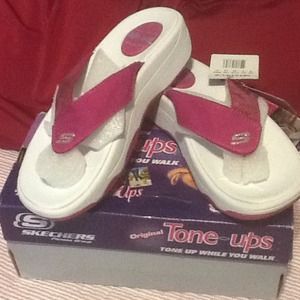 Skechers original tone ups fuchsia