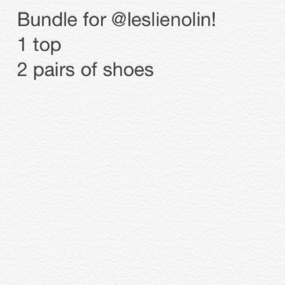 Bundle for @leslienolin!
