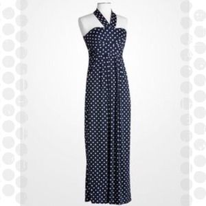 Black & White Pocketed Polka Dot Multi Tie Maxi