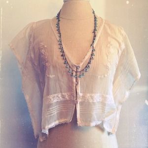 Sheer bohemian blouse