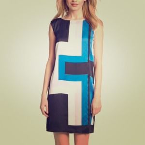 MICHAEL KORS Mod Geometric Shift Dress!