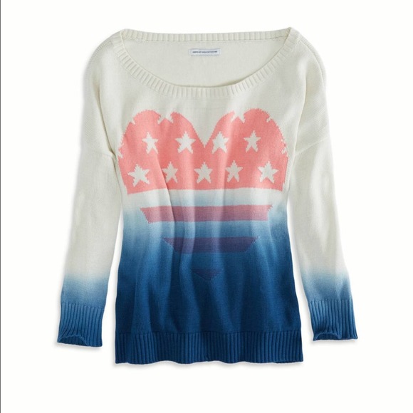 🔺SOLD🔺AE DIP DYE INTARSIA SWEATER - Picture 3 of 4