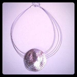 NY & Co. Silver Moon Necklace/Chocker NWOT