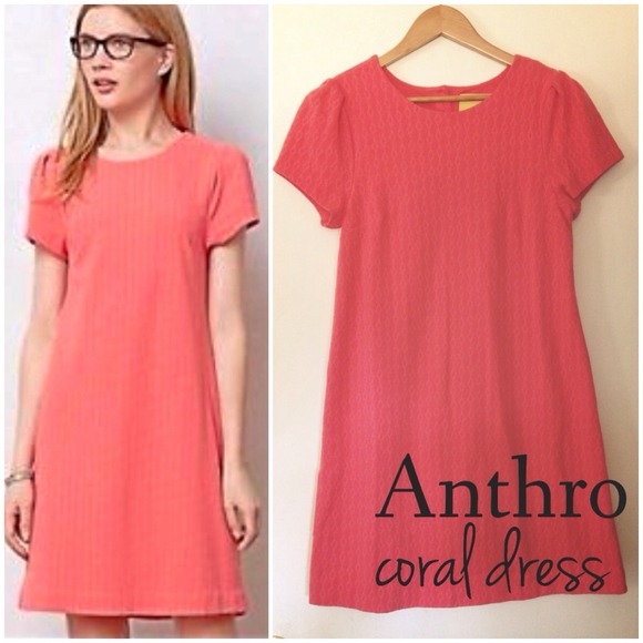 Anthropologie Dresses & Skirts - Anthropologie coral dress