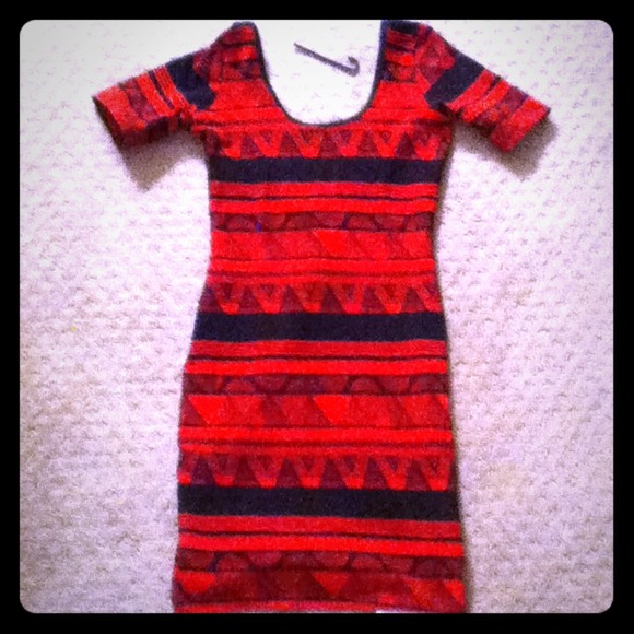 Black n red American apparel dress