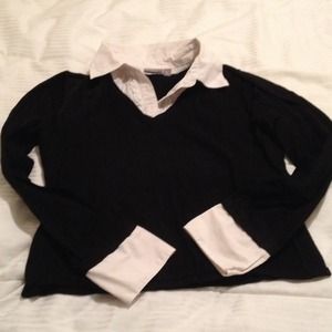 BUNDLE for gboop2!  blk sweater & gray button up