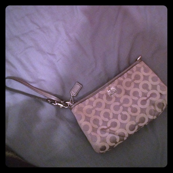 Coach medium sized wristlet