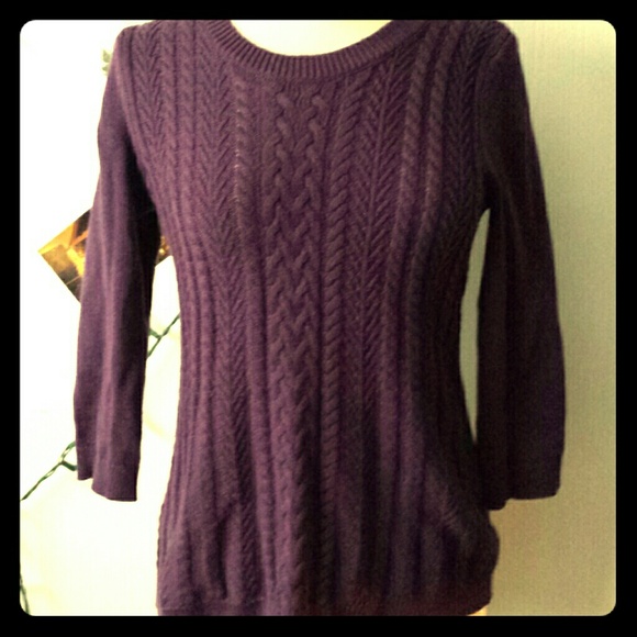 Womens Purple Sweater